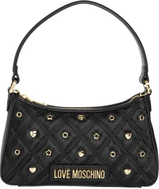 Love Moschino Logo Lettering Zipped Tote Bag
