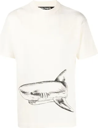 Broken Shark-print T-shirt