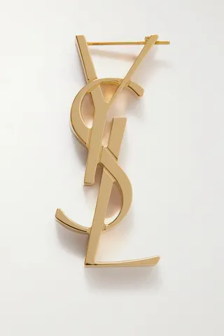 SAINT LAURENT - Cassandre Gold-tone Single Earring - One size