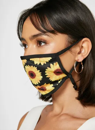 2 Pack Sunflower Face Mask