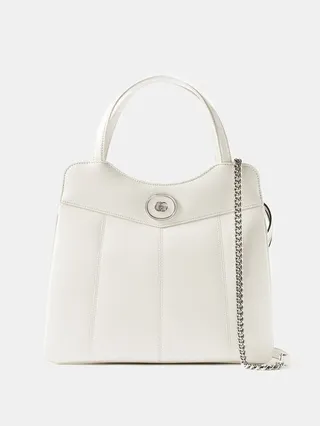 Petite Medium Gg Leather Tote Bag