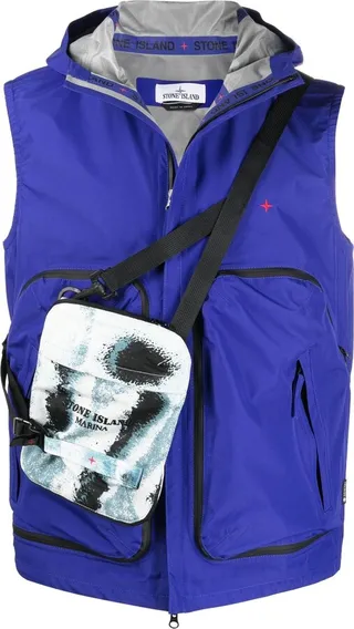 Logo-Embroidered Hooded Gilet