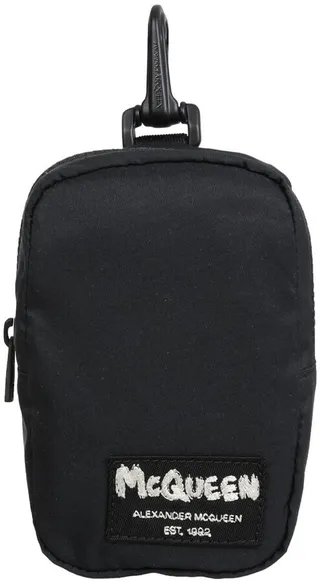 Alexander McQueen Tag Mini Headphone Pouch