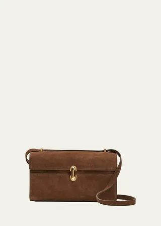The Symmetry 26 Suede Shoulder Bag