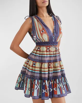 Mayim Chevron Mini Dress