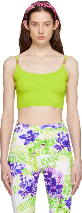 Versace Green Medusa Camisole