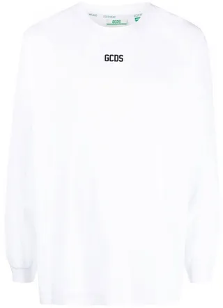 logo-print long-sleeved T-shirt