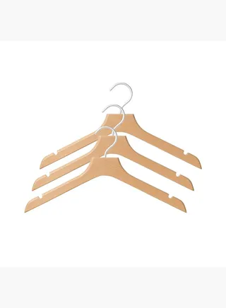 Wooden Thin Hanger W 42 cm, Set of 3