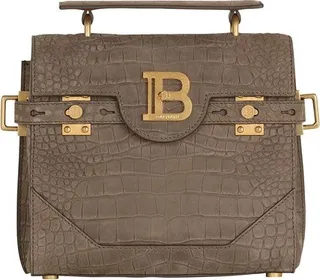 B-Buzz 23 bag in crocodile-embossed leather