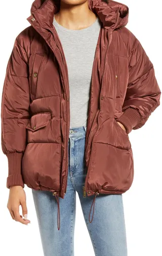 Short Water Repellent Puffer Jacket