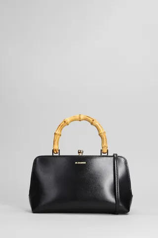 Gojii Bambo Hand Bag In Black Leather