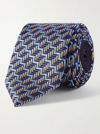 7cm Silk-Jacquard Tie