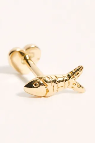 Pamela Love x FP Fish Stud Single Earring by Pamela Love at Free People