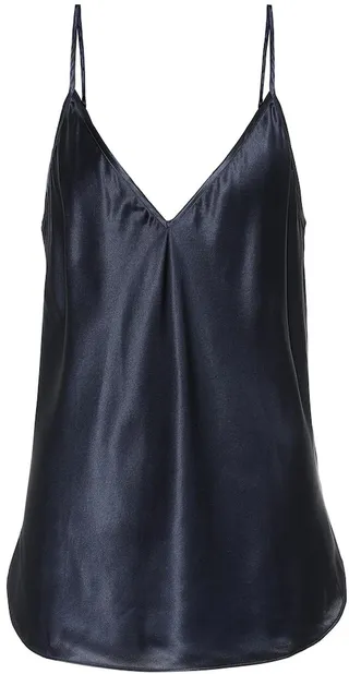 Rose silk-satin camisole