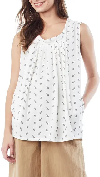 Maternity Nicole Arrow-Print Scoop-Neck Tank