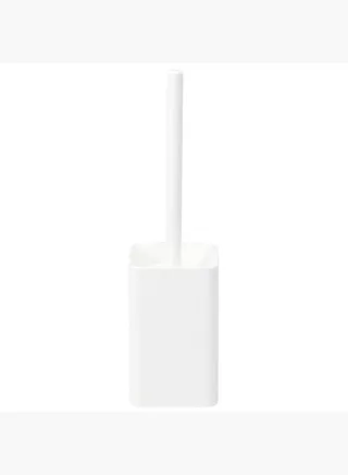 Toilet Brush with Case, W 10 x D 10 x H 38 cm, White