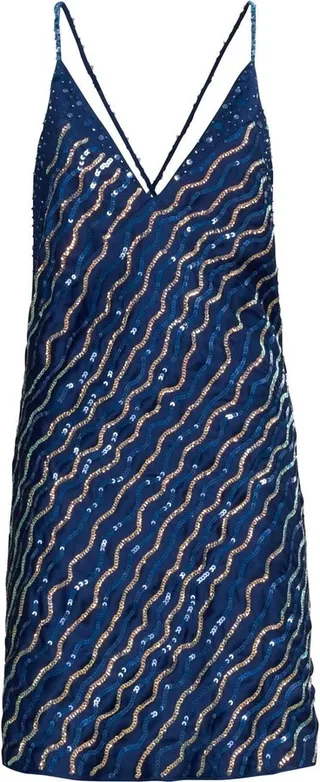 Sequined Slip Mini Dress