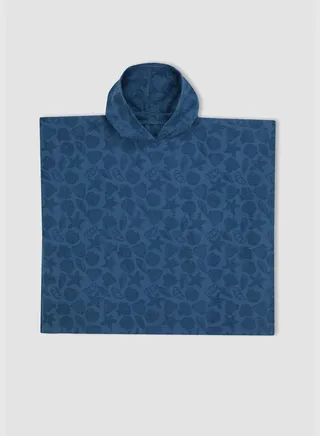 Starfish Print Pancho Towel