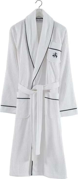 Brooks Brothers Waffle Terry 48" Turkish Cotton Bathrobe Bedding
