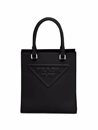 Logo-Embossed Tote Bag