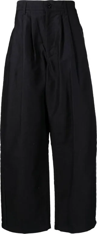 High-Waisted Straight-Leg Trousers