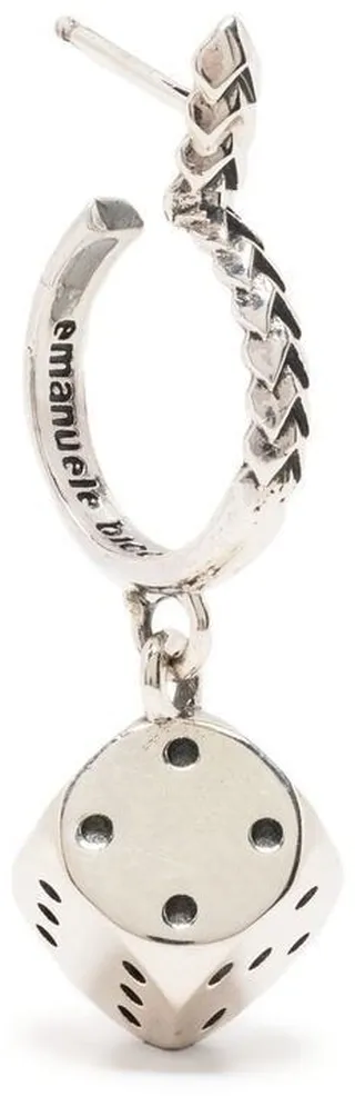 Dice Hoop Earring