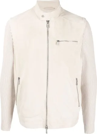 Suede Zip-Up Jacket