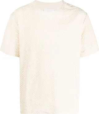 textured drop-shoulder T-shirt
