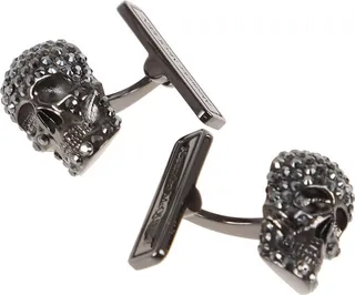 Alexander McQueen Embellished Skull Cufflinks