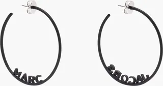 The Monogram Hoops Dtm - Black