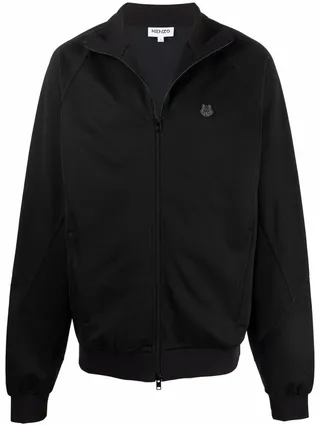 Tiger Head-patch bomber jacket