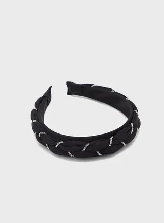 Woven Diamante Detail Headband