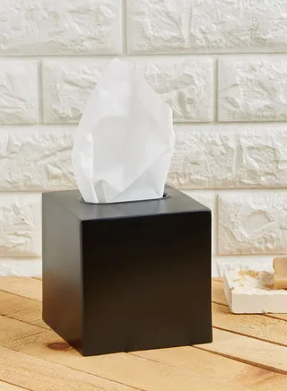 Allegra Black Tissue Box