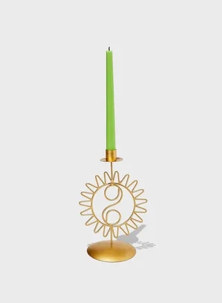 Sun Metal Shaped Candle Holder