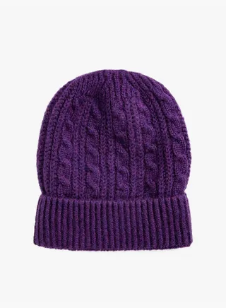 Beanie Ribbed Braiding Design