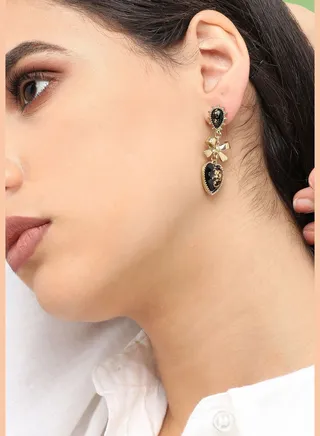 Gold Plated Designer Party Drop Earring For Women