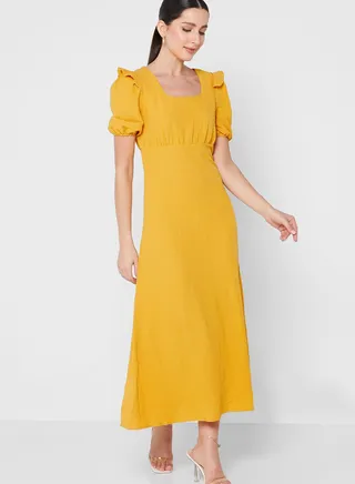 Frill Sleeve Detail Dress