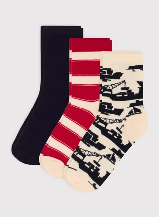 Kids 3 Pack Assorted Socks