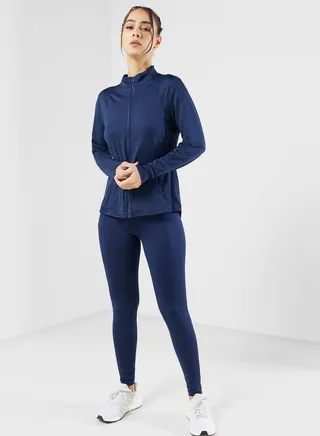 Ankle Length Pocket Detail Athletic Leggings