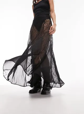 Printed Maxi Skirt