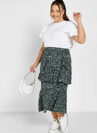 Frill Layer Detail Skirt