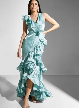 Exaggerated Ruffled Gown