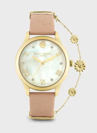 Lily Quartz Analog Watch With Clutch