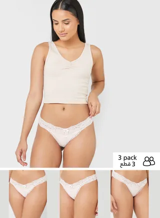 3 Pack High Leg Brief