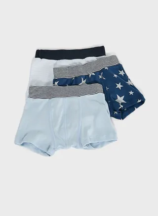 Kids 3 Pack Assorted Boxers
