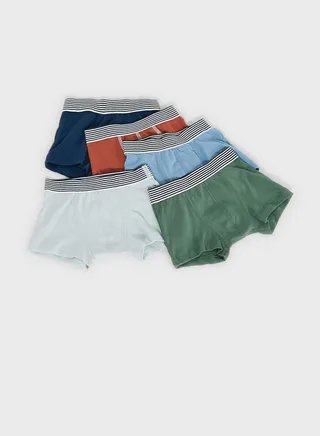 Kids 5 Pack Assorted Boxers
