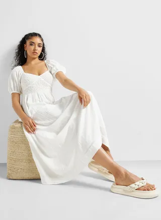 Sweetheart Neck Ruched Dress
