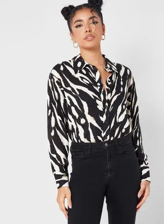 Button Down Printed Shirt
