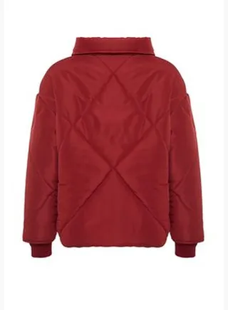 Burgundy Oversize Coat TWOAW24MO00146