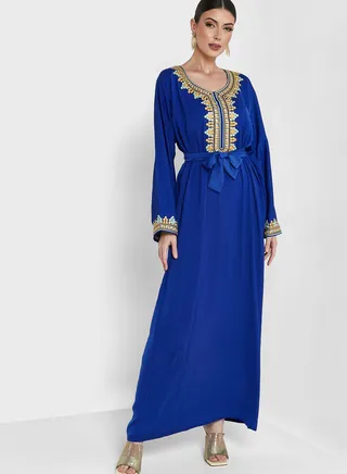 Embellished Detail Jalabiya